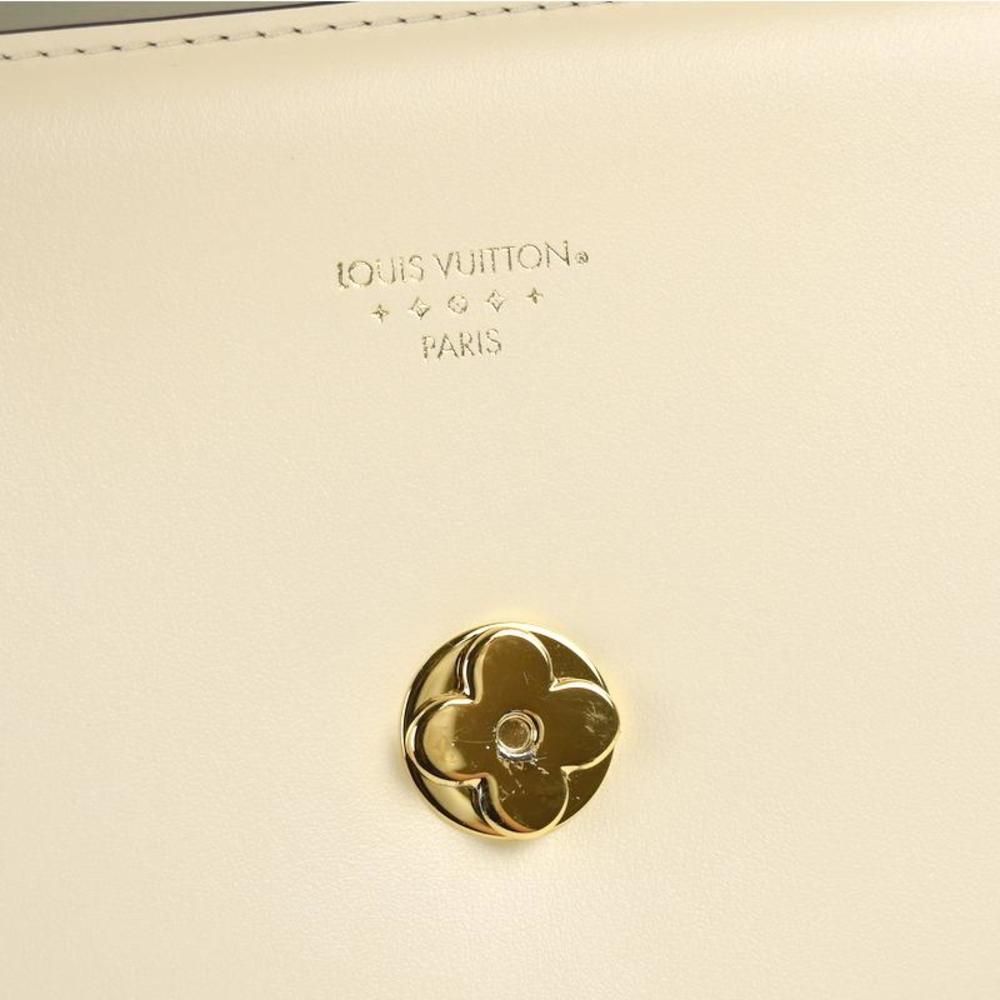 Louis Vuitton Point Neuf Shoulder Bag Smooth Leather Claim White Beige - Picture 9 of 16